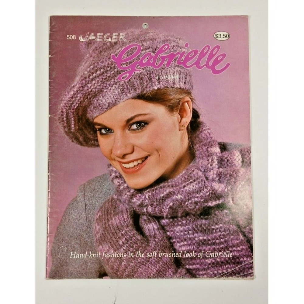 Jaeger Gabrielle Fashions w Mohair Beehive No. 508  1981 Patterns for Knitting